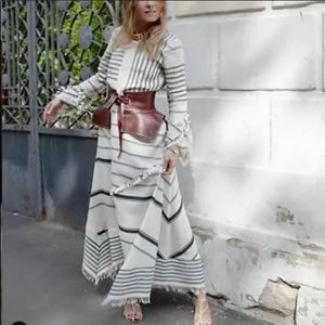 limited edition zara studio striped dress
